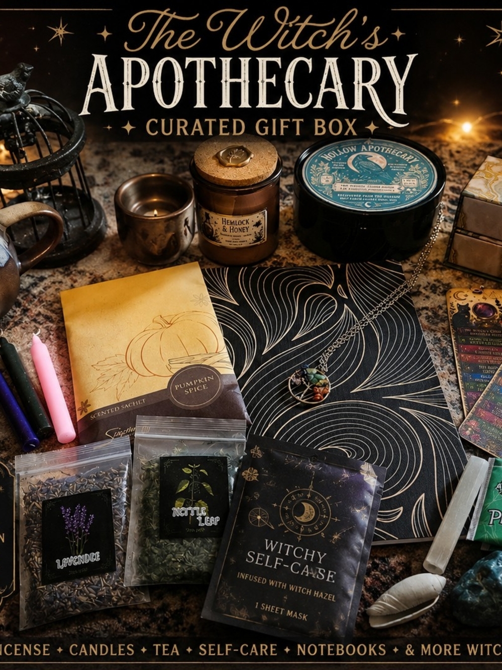 Curated Gift Box — Black & Gold